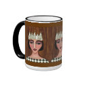 REGAL QUEEN - royal coffee mug by folkartblonde REGAL QUEEN - royal coffee mug
