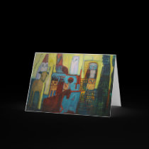 Regal Watchers Greeting Card cards