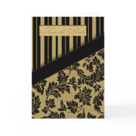 Regalia - Save the Date (Black/Tan) card