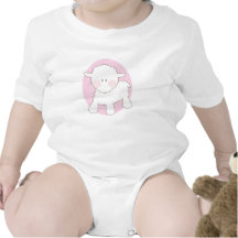 Regalo del bebé - pequeño cordero camiseta