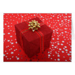 Regalo rojo felicitacion 