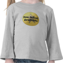 Regalos de la graduación del preescolar camisetas
