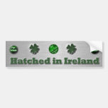 Regalos del día de St Patrick del irlandés Etiqueta De Parachoque