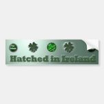 Regalos del día de St Patrick del irlandés Etiqueta De Parachoque