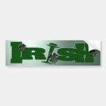 Regalos del día de St Patrick del irlandés Etiqueta De Parachoque