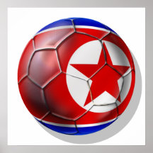 Regalos del fútbol 2010 del fútbol de Corea DPR Ch Posters
