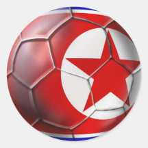 Regalos del fútbol 2010 del fútbol de Corea DPR Ch Pegatina