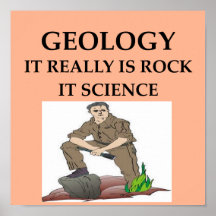 Regalos del geólogo de la GEOLOGÍA Posters
