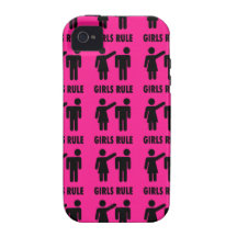 Regalos divertidos de la feminista de las rosas fu Case-Mate iPhone 4 fundas