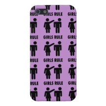 Regalos púrpuras de la feminista del poder del chi iPhone 5 coberturas