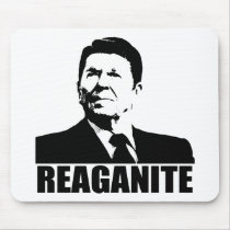 Reganite Ronald Reagan Black & White Mousepad by jjackson72 Reganite Ronald Reagan Black & White Mousepad