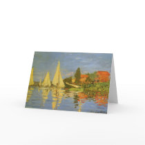 Regatta at Argenteuil by Claude Monet Greeting Cards