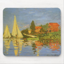 Regatta at Argenteuil by Claude Monet Mousepads
