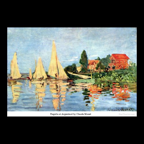 Regatta at Argenteuil by Claude Monet Print