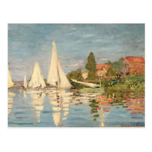 Regatta at Argenteuil, c.1872 Post Card