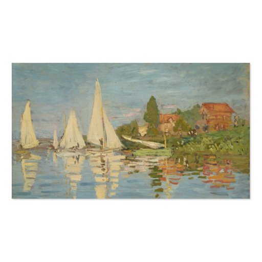 Regatta at Argenteuil - Claude Monet Business Card (front side)