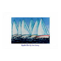 Regatta Blue Painting Print
