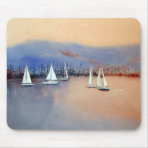 Regatta on the Lake Mouse Pad mousepads