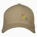 Regenbogen Stock Dogge bestickte kappen