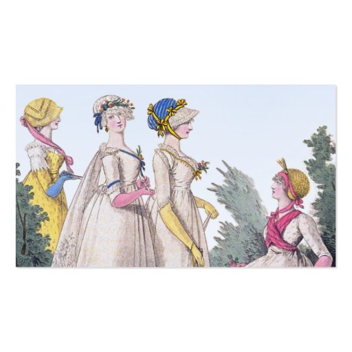 Regency Fashion Custom Personal Calling Cards Business Card (front side)