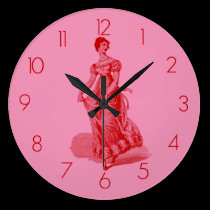 Regency Fashion Red And Pink wall clocks