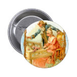 Regency French style Romantic Musical Couple Button