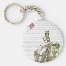 Regency lady  - Zombified! Keychain