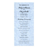 Regency Romance Wedding Programs Personalized Rack Card