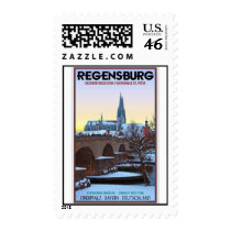 Regensburg - Dom und Steinerne Brücke Postage Stamp