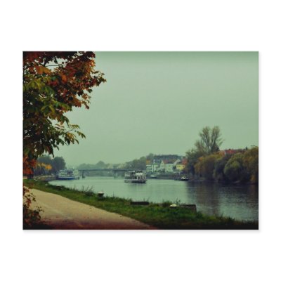 Regensburg Donau Post Card by Rainmountain