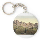 Regensburgerhutte with Geisslergruppe, Tyrol, Aust keychains