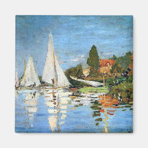 Regetta Boats Fine Art by Monet PrintMagnet