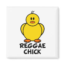 Reggae Chick magnets by chicktshirts8 Reggae Chick magnets
