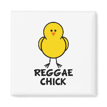Reggae Chick magnets by chicktshirts8 Reggae Chick magnets