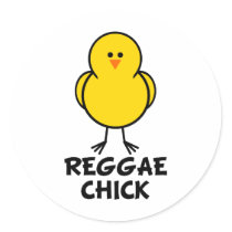 Reggae Chick stickers by chicktshirts8 Reggae Chick stickers