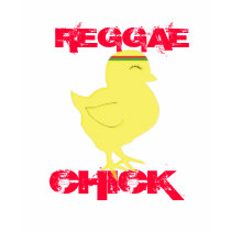REGGAE CHICK  T SHIRT  (SEAN WHITE INK)