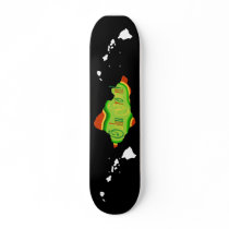Reggae colored Oahu skateboard by marcya7 Reggae colored Oahu skateboard