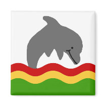 Reggae dolphin magnet by marcya7 Reggae dolphin magnet