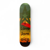 reggae, I Love Jamaica skateboards by ponchoO reggae, I Love Jamaica skateboards