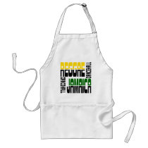 Reggae Jamaica Dance Hall Cube, 3 Colors Apron