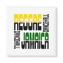 Reggae Jamaica Dance Hall Cube, 3 Colors magnets by birdy27 Reggae Jamaica Dance Hall Cube, 3 Colors magnets