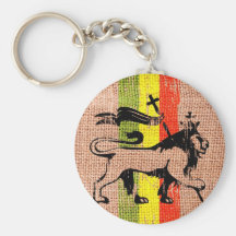 Reggae lion king key chain