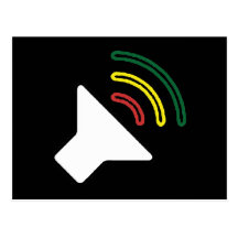 Reggae Listen Postcard