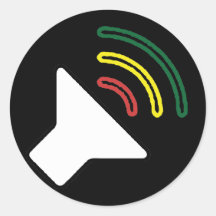 Reggae Listen Sticker