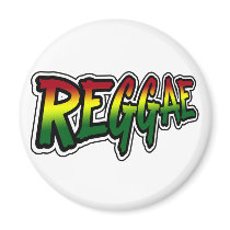 REGGAE magnets by dustyvinyldesign REGGAE magnets