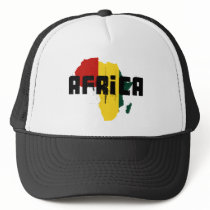 Reggae Map of Africa African Ragga Art hats