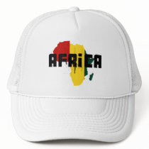 Reggae Map of Africa African Ragga Art hats