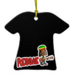 reggae music design christmas tree ornament