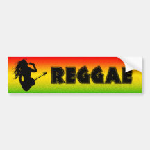 Reggae Music Rasta Rastaman Bumper Stickers
