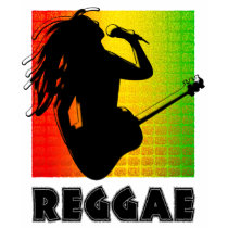 Reggae Music Rasta Rastaman Guitar Womens T-Shirts